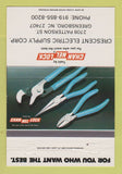 Matchbook Cover - Channel Lock Tools Greensboro NC 40 Strike