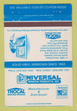 Matchbook Cover - Universal Window Products Andersen Philadelphia PA 40 Strike