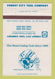 Matchbook Cover - Forest City Tool Hickory NC cutting 40 Strike