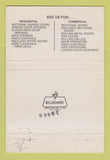 Matchbook Cover - Overhead Door Corp Greensboro NC 40 Strike