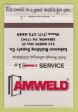 Matchbook Cover - Amweld Lebanon Building Supply PA 40 Strike