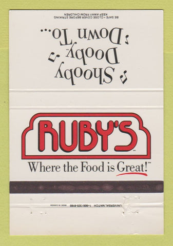 Matchbook Cover - Ruby's Restaurant Balboa Fullerton Laguna Beach CA 40 Strike