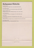 Matchbook Cover - Schooner Inns Dunstable Eastbourne Nottingham 40 Strike