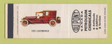Matchbook Cover - DuPont Canada Petroleum Chemical Antique Car 1921 Locomobile