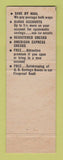Matchbook Cover - Home Owners Federal Savings Boston MA
