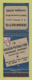 Matchbook Cover Oregon Mutual Insurance Crenshaw Real Estate Los Angeles CA WEAR