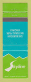Matchbook Cover - Shenandoah National Park VA Skyline