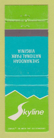 Matchbook Cover - Shenandoah National Park VA Skyline