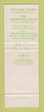 Matchbook Cover - Shenandoah National Park VA Skyline