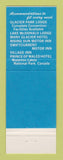 Matchbook Cover - Glacier National Park MT