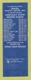 Matchbook Cover - Kentucky State Parks Frankfort KY WEAR
