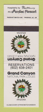 Matchbook Cover - Grand Canyon National Park AZ Fred Harvey
