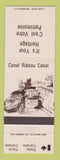 Matchbook Cover - Parks Canada Canal Rideau  Cornwall ON