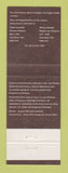 Matchbook Cover - Parks Canada Canal Rideau  Cornwall ON