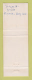 Matchbook Cover - Yosemite National Park CA Ahwahnee