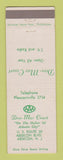 Matchbook Cover - Don Mar Court Motel Absecon NJ