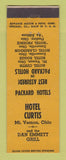Matchbook Cover - Hotel Curtis Mount Vernon OH ADVANCE