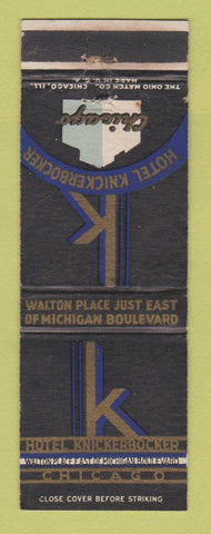 Matchbook Cover - Hotel Knickerbocker Chicago IL WEAR