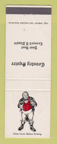 Matchbook Cover - Country Squire WEAR
