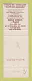 Matchbook Cover - Deer Creek State Park Lodge Mount Sterling OH