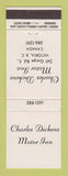 Matchbook Cover - Charles Dickens Motor Inn Victoria BC