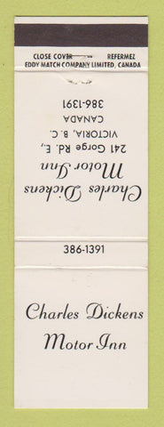 Matchbook Cover - Charles Dickens Motor Inn Victoria BC