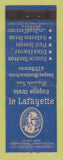 Matchbook Cover - Le Lafayette Eugene OR 1940 Golden Gate Expo WEAR