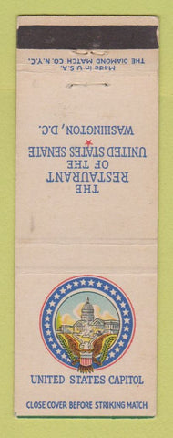 Matchbook Cover - US Senate Restaurant Washington DC WEAR