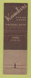 Matchbook Cover - Kambers Oklahoma City OK luggage WEAR