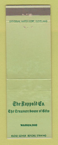 Matchbook Cover - Rappold Treasure House of Gifts Warren OH WEAR
