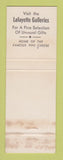 Matchbook Cover - Lafayette House Foxboro MA