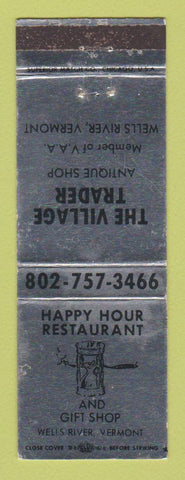 Matchbook Cover - Happy House Restaurant Village Trader Wells River VT WEAR