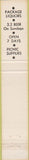 Matchbook Cover - Junction Package Store Forsyth MO 10 Strike