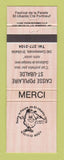 Matchbook Cover - Caisse Populaire St Ubalde QC Festival de la Patate