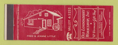 Matchbook Cover - Old Londonderry Workshop VT gifts