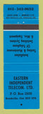 Matchbook Cover - Eastern Independent Telecom Brockville ON