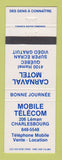 Matchbook Cover - Mobile Telecom Charlesbourg QC