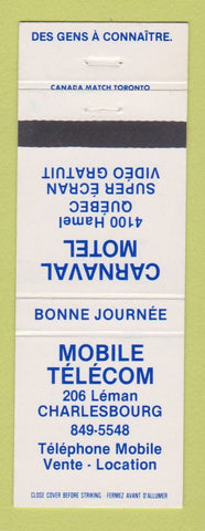 Matchbook Cover - Mobile Telecom Charlesbourg QC