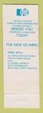 Matchbook Cover - PYE Radio Communication Mobile New Olympic