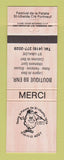 Matchbook Cover - Festival de la Patate St Ubalde QC Boutique 69