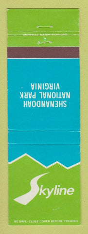 Matchbook Cover - Shenandoah National Park VA Skyline