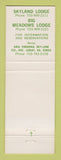 Matchbook Cover - Shenandoah National Park VA Skyline