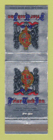 Matchbook Cover - Friar Tucks Inn Cedar Grove NJ