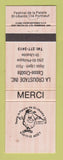 Matchbook Cover - Festival De LA Patate Portneuf QC La Croustade Pizza