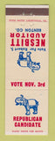 Matchbook Cover - Robert Nesbitt for Auditor Benton County CREASES