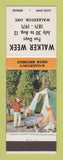 Matchbook Cover - Walkerton ON Walker Week 1971