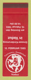 Matchbook Cover - Fastnachts Gesellschaft Vaduz 1985 SAMPLE Switzerland