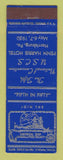 Matchbook Cover - Universal Ship Cancellation Society Harrisburg PA 1950