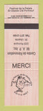 Matchbook Cover - Festival De LA Patate St Ubalde QC Centre de Renovation