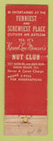 Matchbook Cover - Nut Club Miami Beach FL feature WEAR